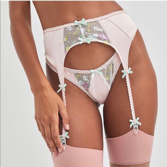 For Love & Lemons Midsummer Floral Garter Belt - Picture 3 of 11